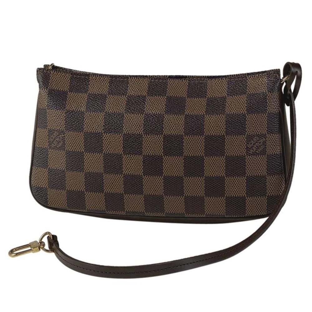 Louis Vuitton Navona Makeup Cosmetic Pouch Damier Brown
